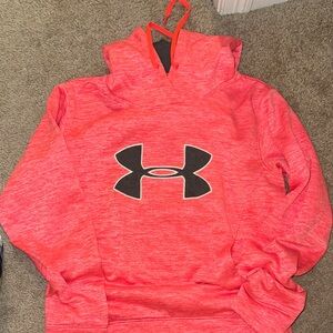 Under Armour Coral Hoodie with Black Logo